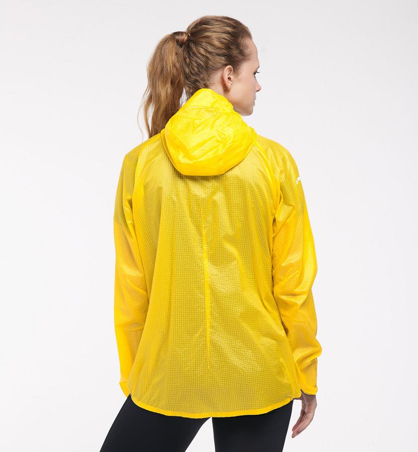 Haglöfs Womens L.I.M Shield Comp Windbreaker Yellow New Zealand 07483EXQG